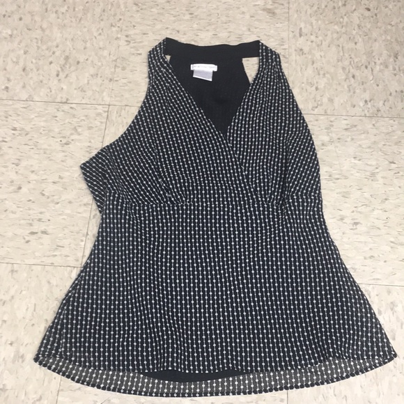 Black and white women’s sleeveless top Worthington size 8 - Picture 2 of 4